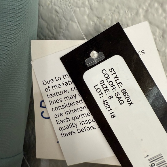 "Flo" Long Techno Scuba One Shoulder Ruffle Dress Elegant Light Blue XSCAPE - Picture 7 of 11